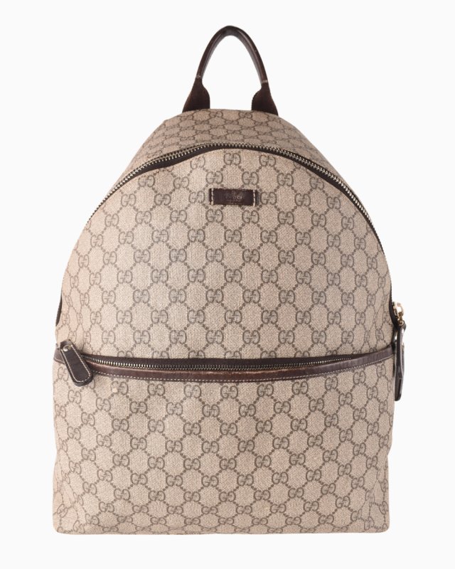 Mochila Gucci Original Couro GG Monograma Feminina